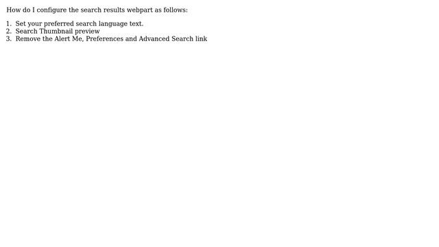 Sharepoint: Remove Advanced Search link and Image preview from search results web part page смотреть онлайн