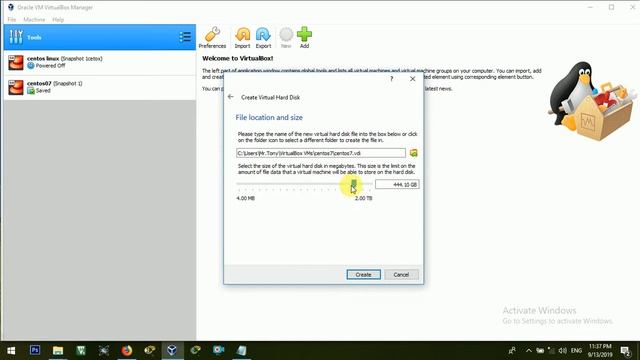 How to install CentOS 7 on VirtualBox in Windows 8 / Windows 10 (2019) part#1 اسهل طريقة تثبيت смотреть онлайн