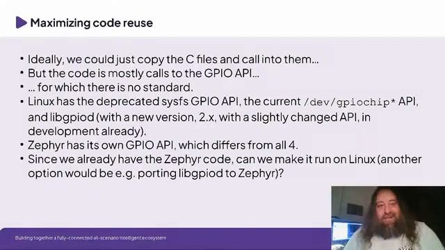 GPIO across Linux and Zephyr kernels (Bernhard Rosenkränzer) смотреть онлайн