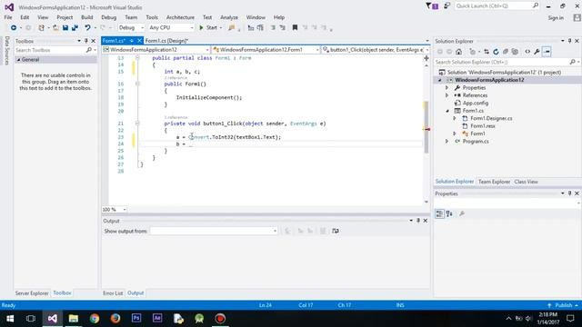 Visual Studio C# Very Simple Calculator Tutorial смотреть онлайн