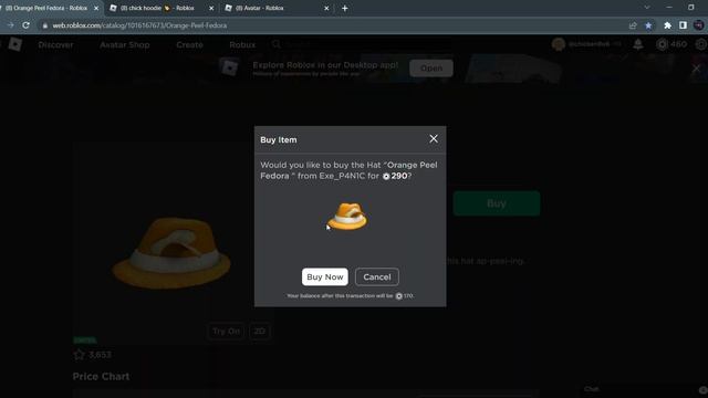 Getting Orange Peel Fedora Roblox смотреть онлайн