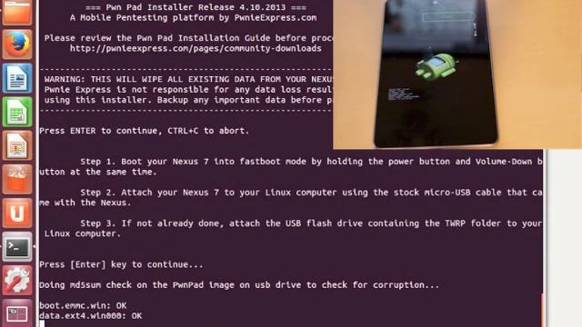 Installing Pwn Pad Community edition on Nexus7 (2012) смотреть онлайн