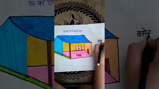 घर के पर्यायवाची शब्द #art #artdrawing #drawing #hindi #knowledge #learning смотреть онлайн