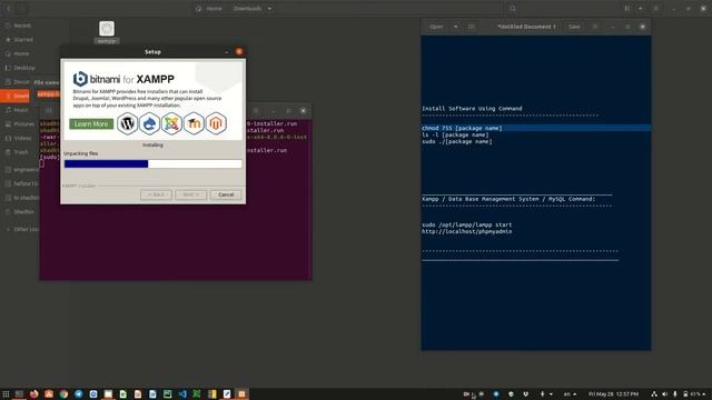 Install XAMPP in Ubuntu || MySql смотреть онлайн