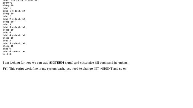 trap in freestyle shell script not working in jenkins (2 Solutions!!) смотреть онлайн