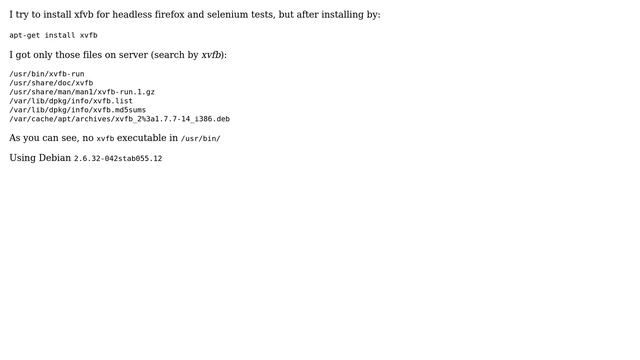 Xvfb on debian not installing properly from apt-get (2 Solutions!!) смотреть онлайн
