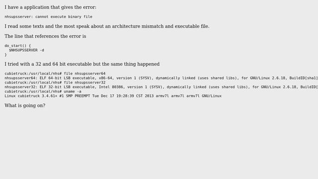 Unix & Linux: Cannot execute binary file смотреть онлайн