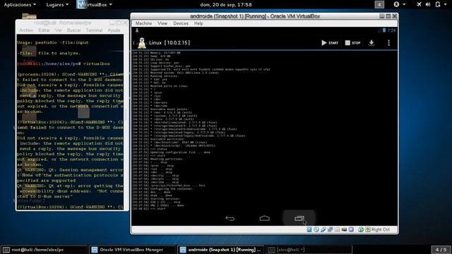 Linux Android Linux virtualizado dentro de virtual box смотреть онлайн