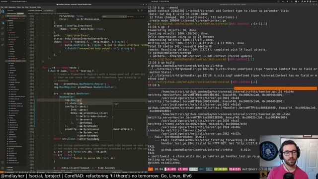 CoreRAD: refactoring 'til there's no tomorrow: Go, Linux, IPv6 (August 8, 2020) смотреть онлайн
