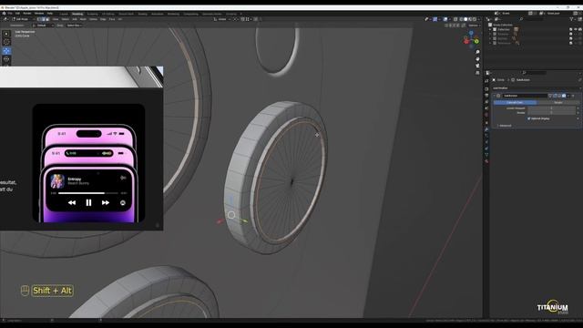 Create an iPhone 14 Pro Max with Blender 3.00 I Modeling Process Part 6 смотреть онлайн