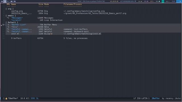 Emacs in tamil part 7 - Buffer management & Logs Handling смотреть онлайн