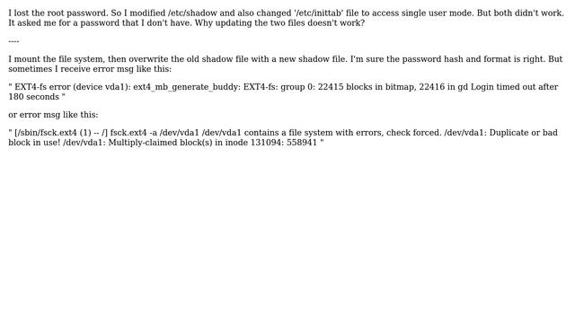 Can't reset password from centos смотреть онлайн