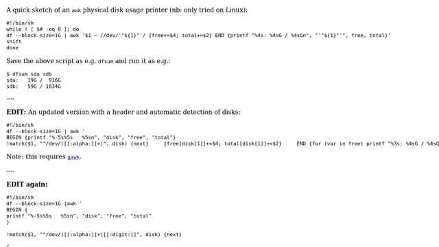 Diskspace on FreeBSD as a numeric value смотреть онлайн