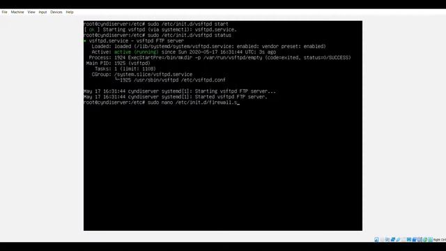 Servidor FTP UBUNTU смотреть онлайн
