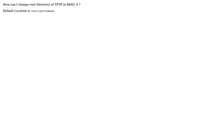 Unix & Linux: How to change TFTP root Directory? смотреть онлайн