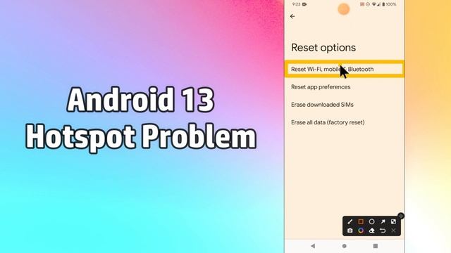 How to Fix Hotspot Problem Android 13 || Hotspot connection not working android 13 смотреть онлайн