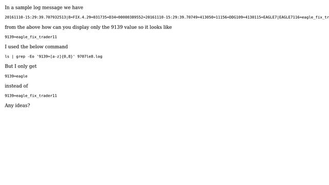 Unix & Linux: BASH:How Grep and display a set of values смотреть онлайн