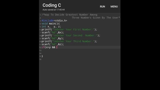 WAP To Find Greatest Number Among Theree Number || C: Language Part-5 || #codewithharry #coding смотреть онлайн