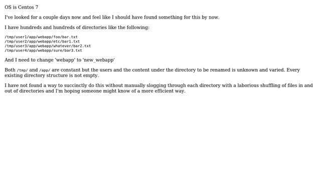 Unix & Linux: Renaming hundreds of non-empty directories (2 Solutions!!) смотреть онлайн