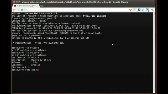 2buntu: Chrome SSH Demo смотреть онлайн