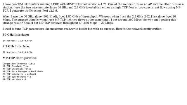 Unix & Linux: Testing MPTCP on LEDE смотреть онлайн