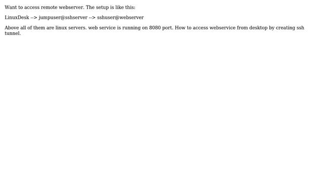 Unix & Linux: Remote webservice over ssh смотреть онлайн