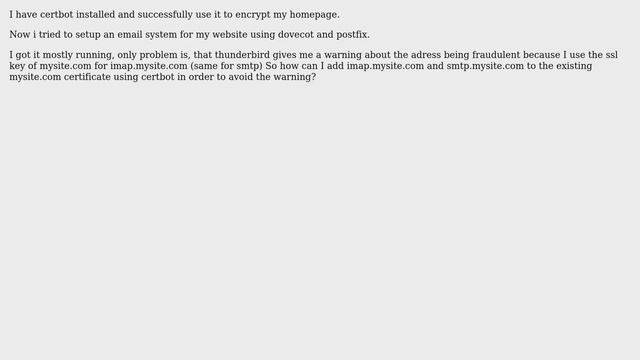 Unix & Linux: How can I add subdomains to letsencrypt using certbots? смотреть онлайн