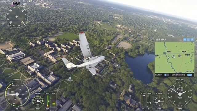 Microsoft Flight Simulator - Flying Over Notre Dame смотреть онлайн