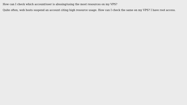 DevOps & SysAdmins: Check server resource usage by user on a CentOS VPS смотреть онлайн