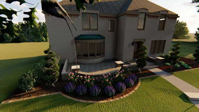 Front Landscape Makeover | 3D Design | Spears Landscape смотреть онлайн