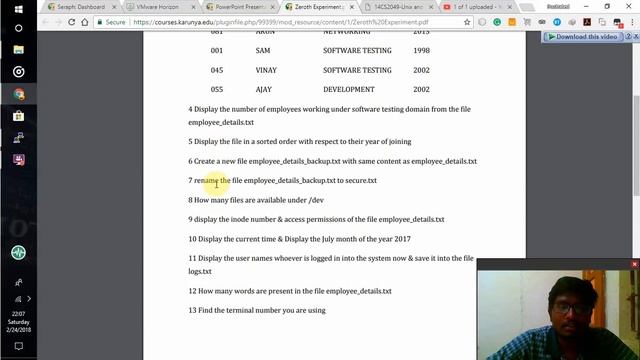 BASIC UNIX COMMANDS смотреть онлайн
