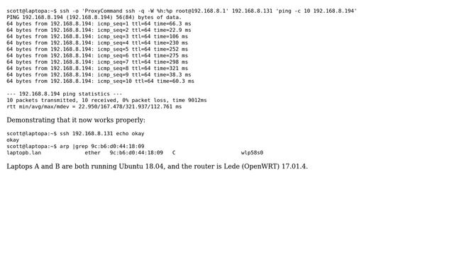 Unix & Linux: How can I track down the source of an Ethernet ARP table issue between Linux laptops? смотреть онлайн