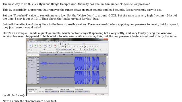 Unix & Linux: Amplify quiet passages in an mp3 file (2 Solutions!!) смотреть онлайн