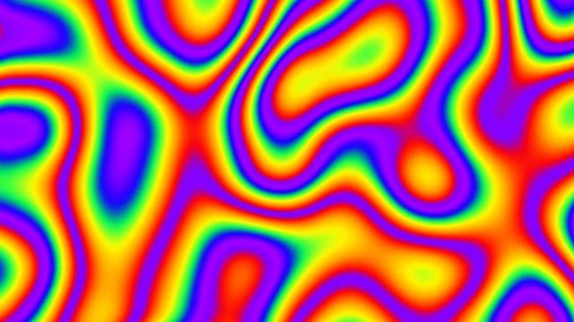 Neon Rainbow Patterns 3 | Psychedelic Background Video Loop [1 Hour, 4K]