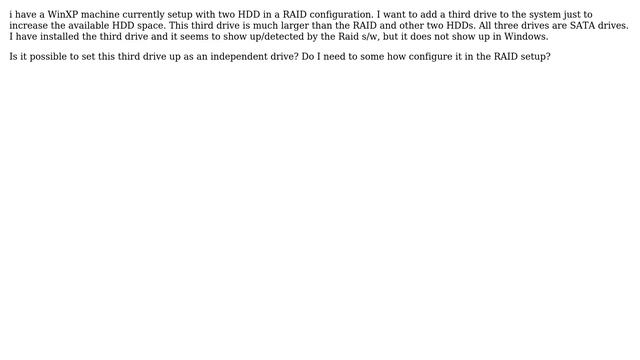 Unix & Linux: How to install third HDD into existing RAID setup? смотреть онлайн