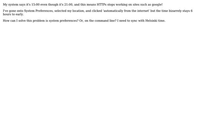 Ubuntu: How do I sync my system clock via the internet? смотреть онлайн