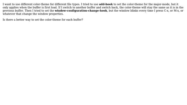 Unix & Linux: Can color-theme bind to a buffer? смотреть онлайн