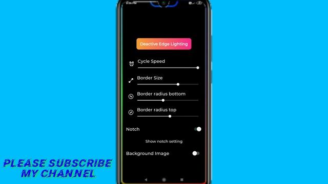 Border Light Live Wallpaper Shows Colorful LED | смотреть онлайн
