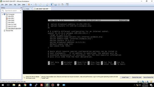 BASIC LINUX Configure DHCP Server, SSH, NTP Server in DEBIAN 7 WHEZZY смотреть онлайн