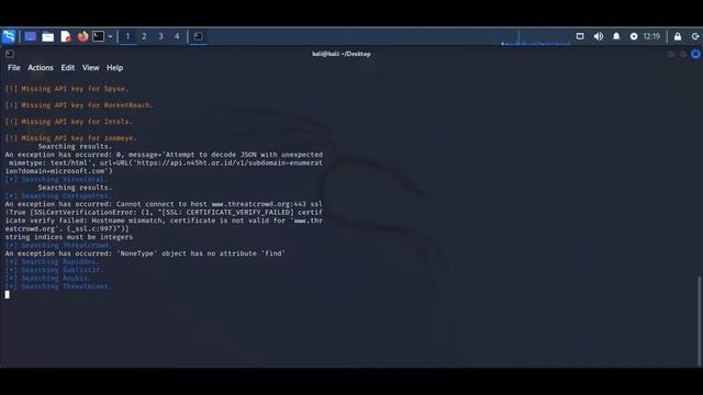 theHarvester | Information gathering tools kali linux смотреть онлайн
