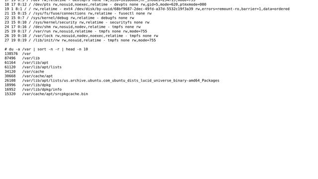 Ubuntu: /var/lib/ureadahead/debugfs eats up 68% of my disk space смотреть онлайн