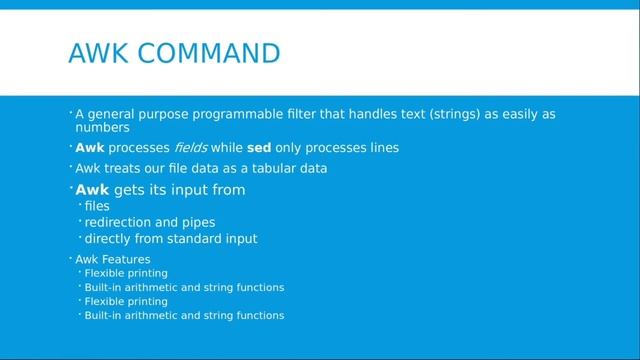 SED AND AWK IN LINUX OPERATING SYSTEMS смотреть онлайн
