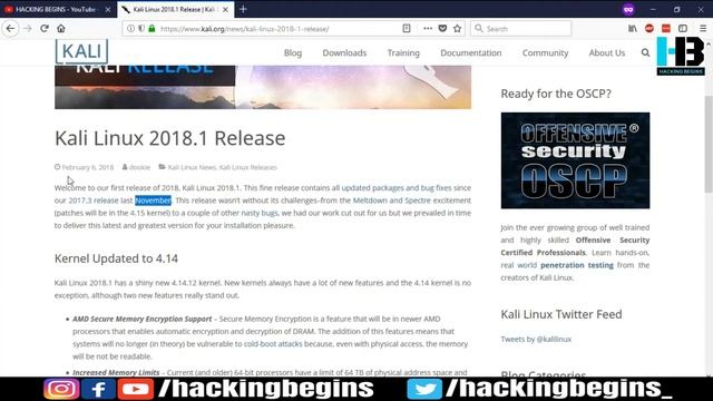 Kali Linux 2018.1 Release | What's New смотреть онлайн