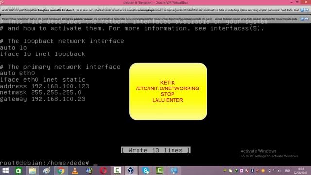 tutorial konfigurasi ip secara static pada debian смотреть онлайн