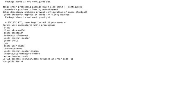 Ubuntu: dpkg error processing packages, cannot complete install desktop/GUI from terminal смотреть онлайн