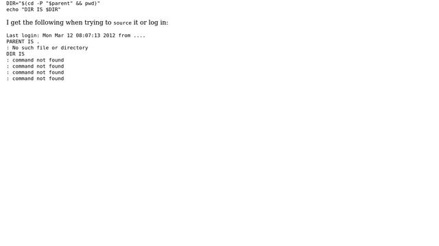 Unix & Linux: Bash script error trying to find directory of script itself: unexpected end of file смотреть онлайн