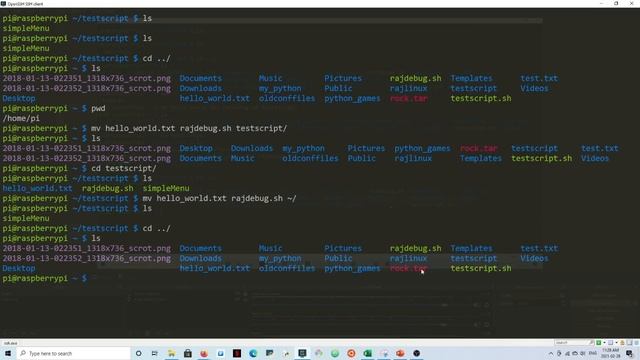 How to move a file to a different directory in Linux using mv command смотреть онлайн