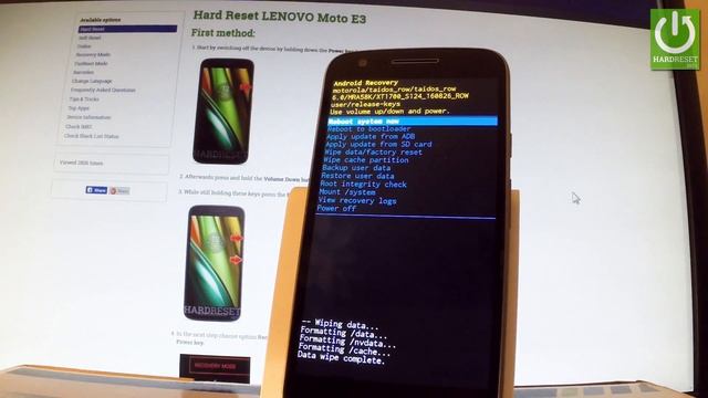 LENOVO Moto E3 Hard Reset / Restore / Unlock Screen Method смотреть онлайн