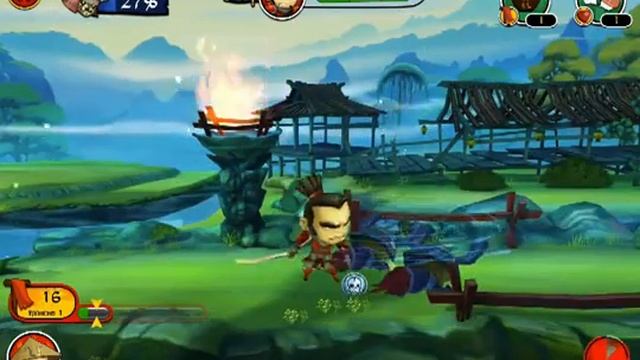 Samurai vs Zombies Defense 2 #1 ios iphone gameplay смотреть онлайн