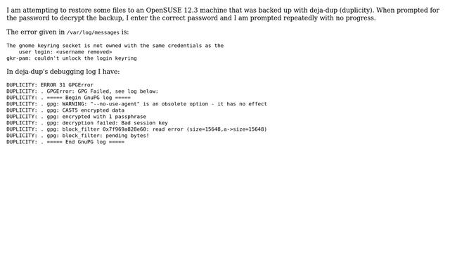 Gnome keyring issue смотреть онлайн